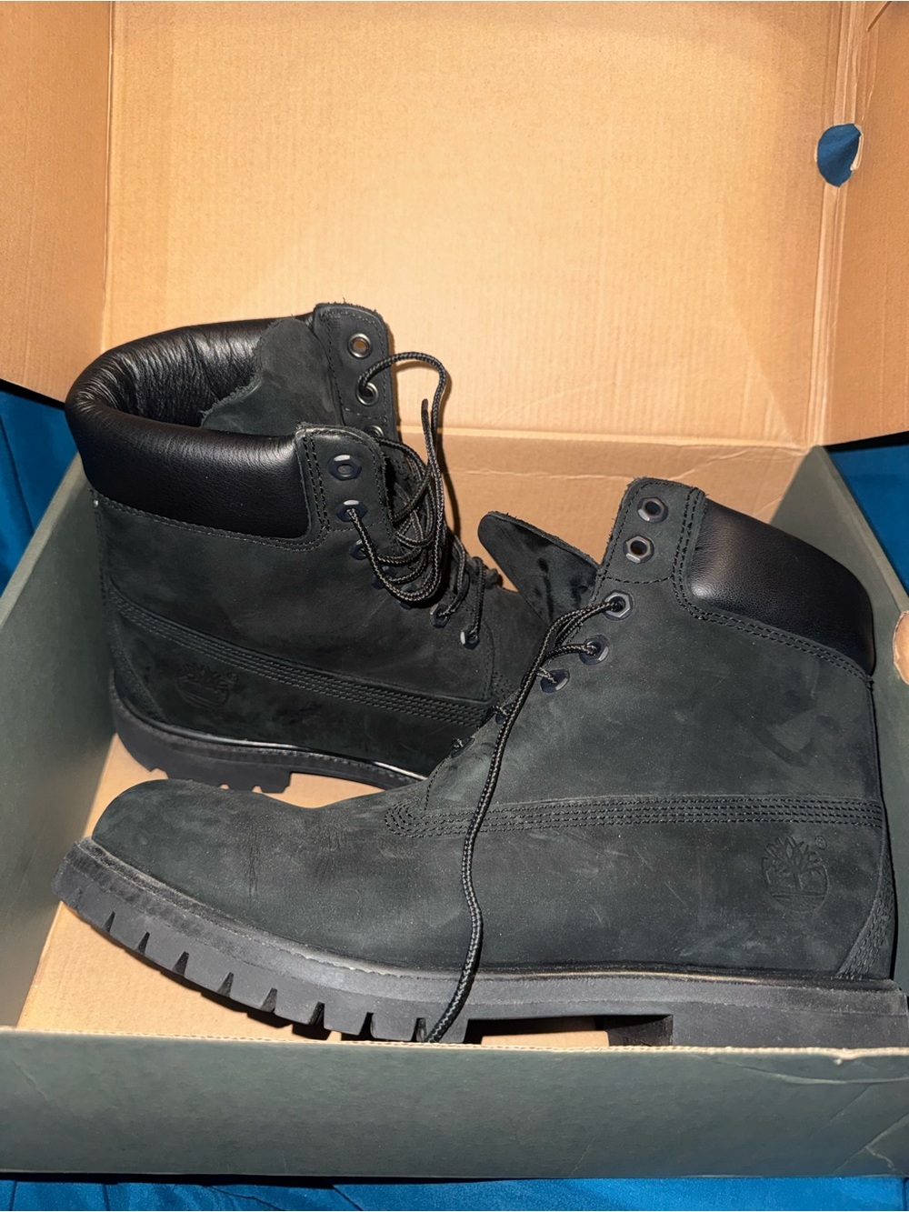 Timberland Men's Black Nubuck Work Boots